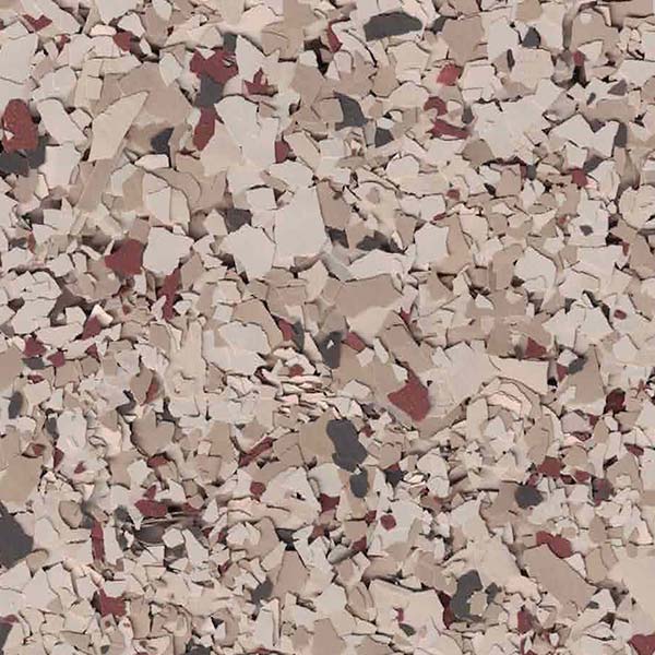 Cinnamon color concrete floor coating